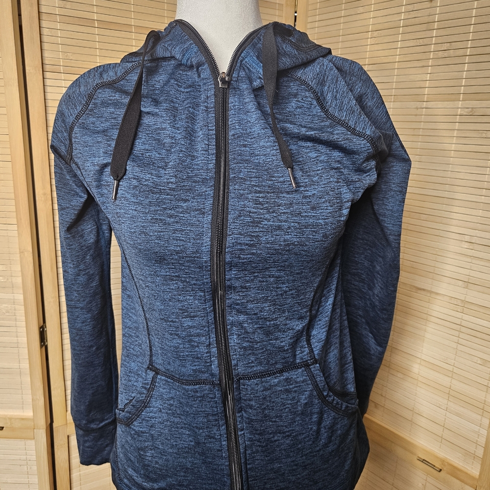 Champion‎ Duo Dry Hoodie Women’s XS Blue Full Zip Athletic Jacket